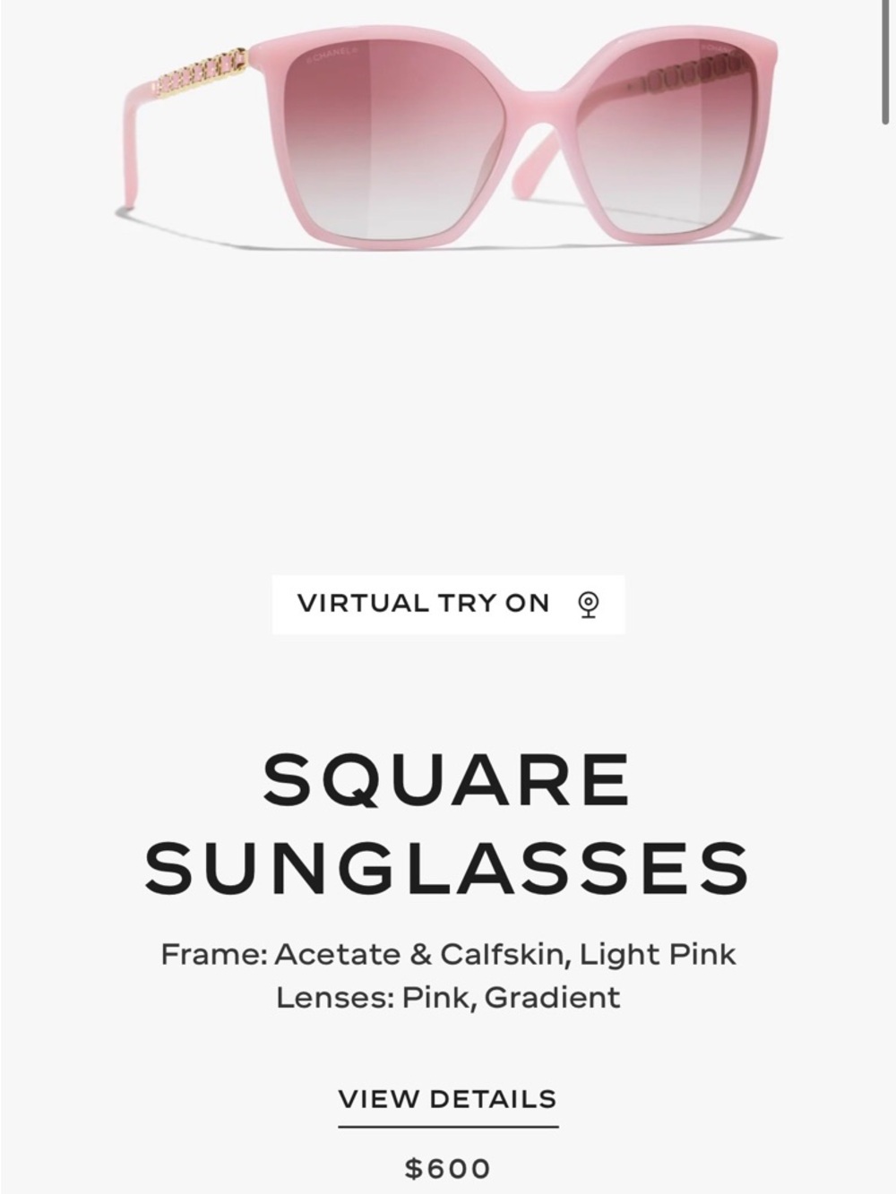 NEW | CHANEL Pink Oversized Cat-Eye Sunglasses - Picture 5 of 6